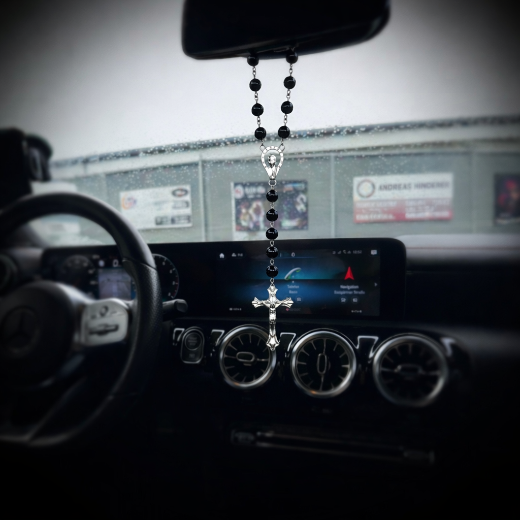 Christlicher Rosenkranz Anhänger fürs Auto ✨