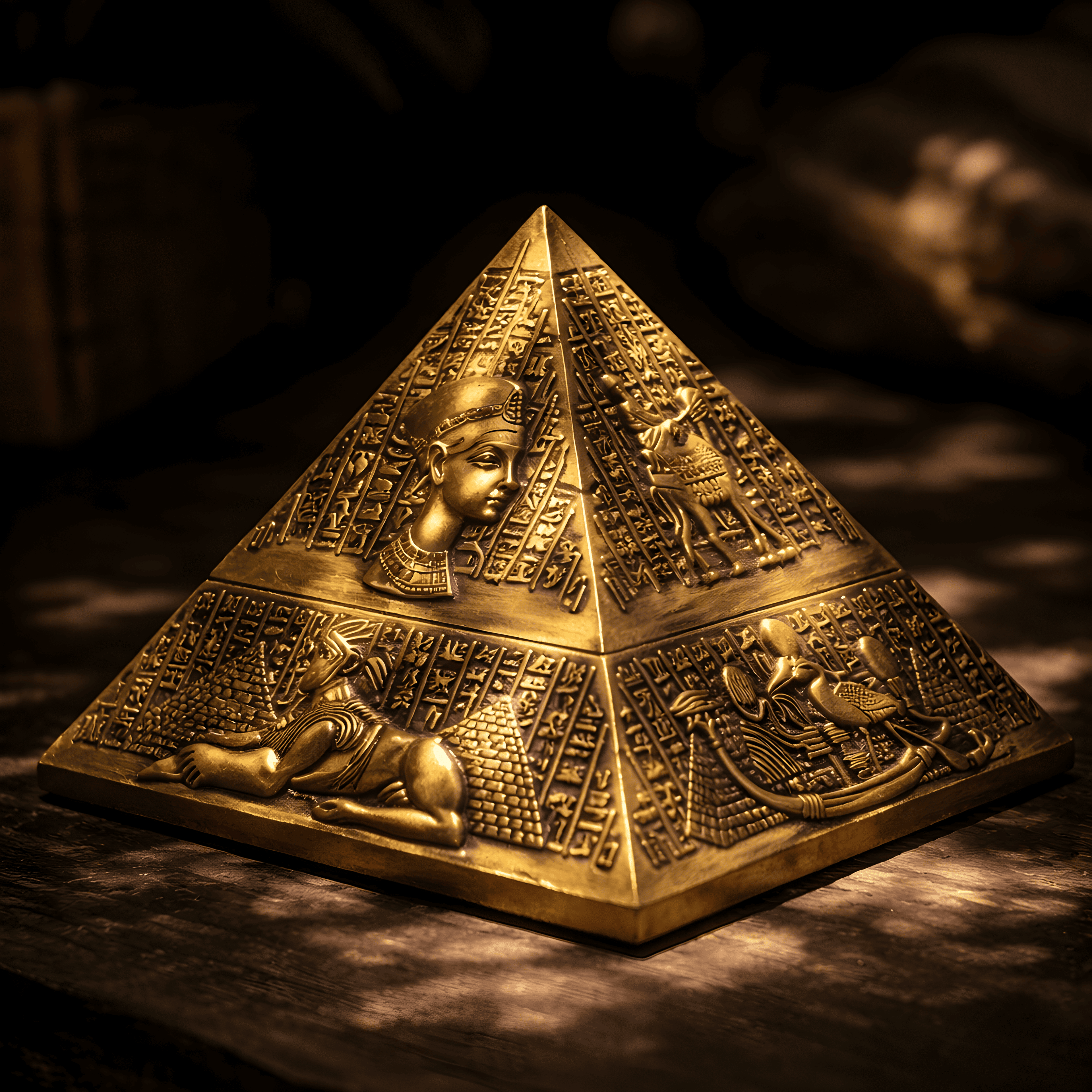 Pyramiden-Aschenbecher